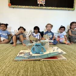 Blue and sad! (Not an easy face to pull when asked on the spot! We had the giggles instead!)