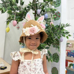 Harper’s beautiful Easter bonnet! 🐰