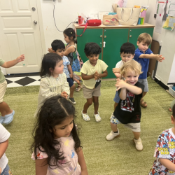 Dragonflies having fun with music and movement. 