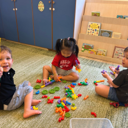 Morning  free play in the Fireflies classroom.