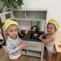 Chef Ella and Ollie cooking up a storm.