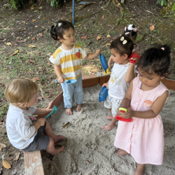 Enjoying the sandpitt!