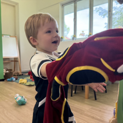 Finlay found a snake!