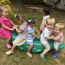 How many children can we get on the seesaw!