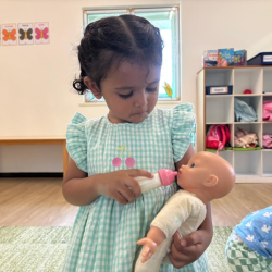 Malhar feeding the baby!