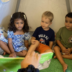 A lovely time in the Book Corner…