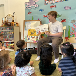 A rare storytelling session by Mr. Jacob!