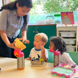 Look what's inside this honeydew!