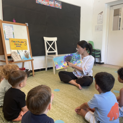 Oh no, the fidgety fish is going inside a dark cave!