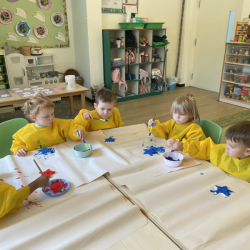 Painting together is so much fun!