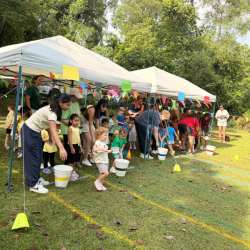 The hustle and bustle of Sports Day!
