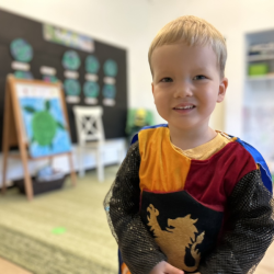 The world's cutest knight!