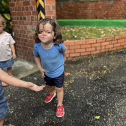 A little drizzle can’t stop Cru—it’s outdoor magic time! ☔️ .