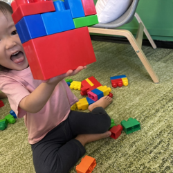 Constance  is very proud of her creation!