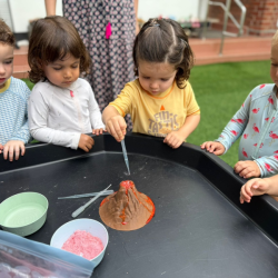 Lava ! Cru’s volcano is bubbling with excitement!