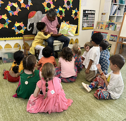 Busy bees had a great time listening to Arvind, Luca’s dad . Thank you !