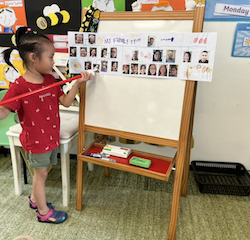 Lucy sharing about her big family.
