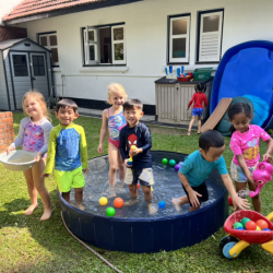 Busy Bees loving splash time!