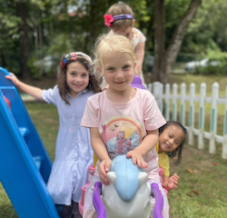 Girls having fun.