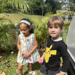 Enjoying egg hunt!