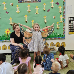 Regan’s amazing butterfly wings for her show and tell