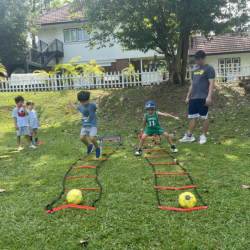 Alex and Ei having fun fun Kiddofit activities.