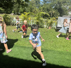 Having fun outdoors!