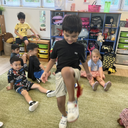 Javin trying a game of Chapteh.