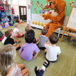 Thank you Michelle for coming in (with) as Rudolph!