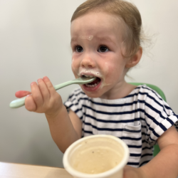 Indie loving the Nice cream!