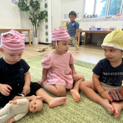 New look - baby pants on the head.