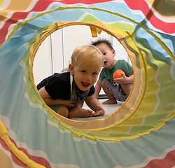 Peekaboo Kingston and Nate!
