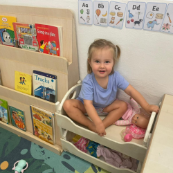 Baby and Charlotte sharing a bed!