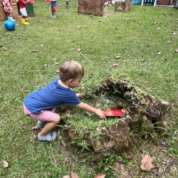 Leo found an Ang Bao on our red packet hunt!
