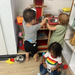 Nate, Rosie and Imaan cooking up a storm!