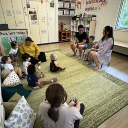 Reading Green eggs and ham with Nate’s parents!