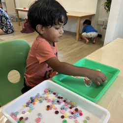 Aarav making his starfish!