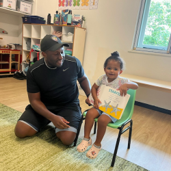 Amara’s daddy was our mystery reader!