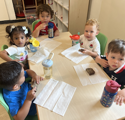 Enjoying Rosie’s homemade banana bread!