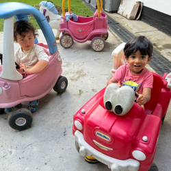 Otto and Aarav happy to be reunited together again!