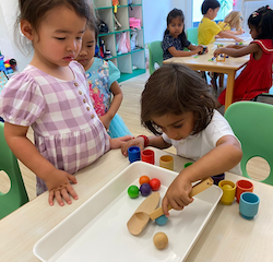 Artie working on his fine motor
