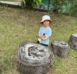Avery enjoying outdoor play!