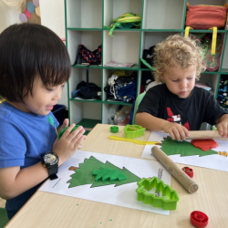 Enjoying christmas craft
