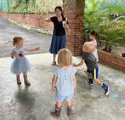 Having fun during Mandarin time!