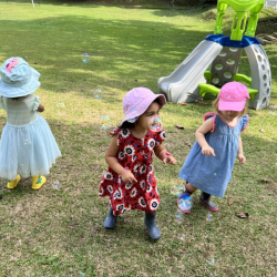 Having fun outdoor.