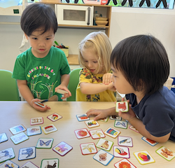 Playing memory game with friends is fun!