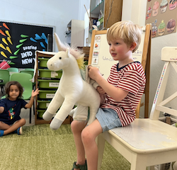 Asher's show & tell.