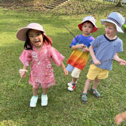 Having fun during outdoor time.