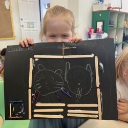 Isabelle is so proud of her craft.