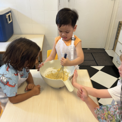 Our little chefs -Baking yummy banana muffins!